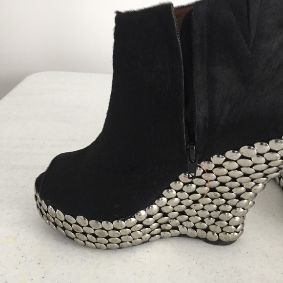 Jeffrey Campbell Tick Pony Black Studded booties. Worn 2x. Offers accepted - Picture 3 of 7